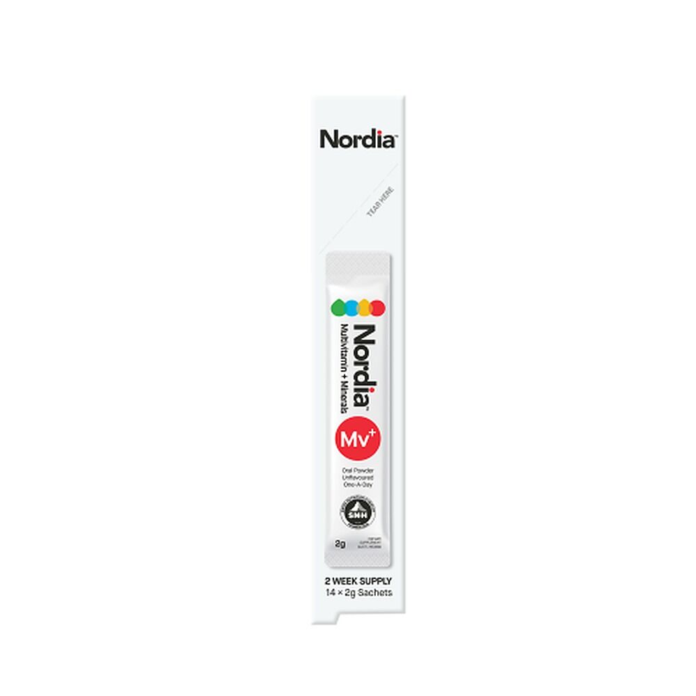 Nordia Multivitamin + Minerals Unflavoured Powder 14 x 2g Sachets
