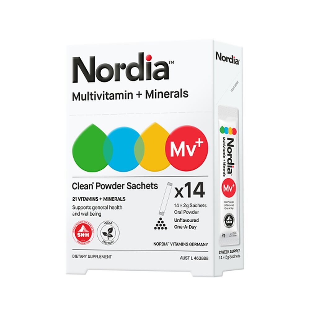 Nordia Multivitamin + Minerals Unflavoured Powder 14 x 2g Sachets