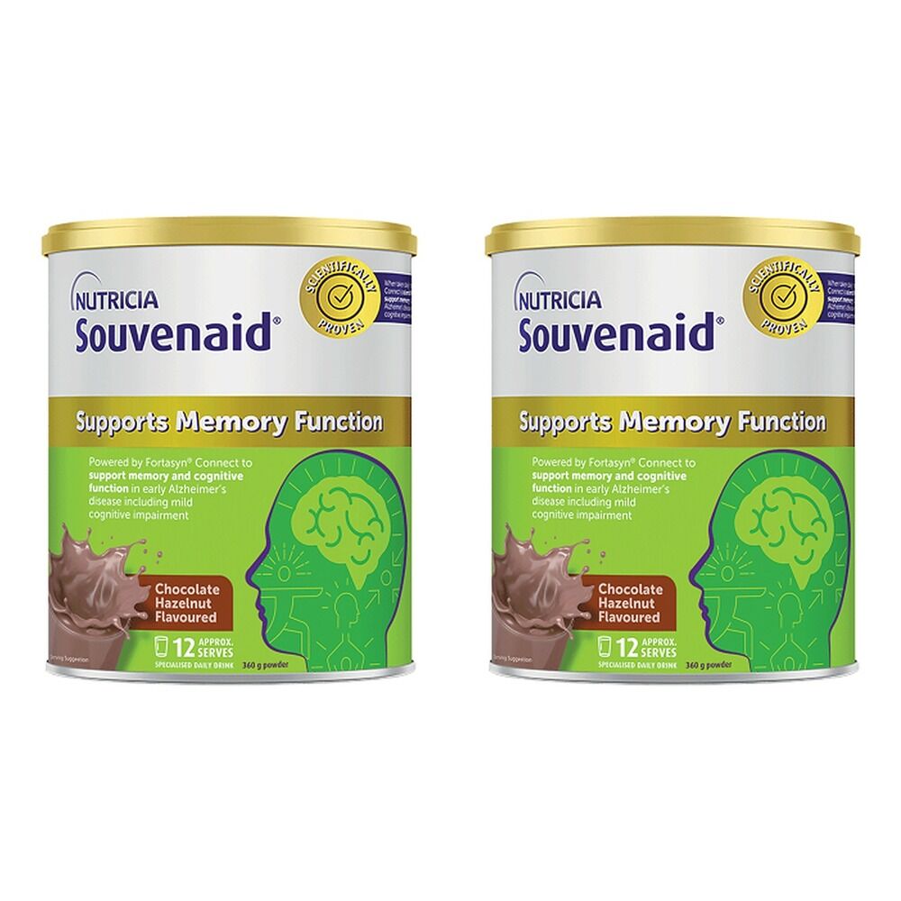 Souvenaid Chocolate Hazelnut 360g Pack of 2