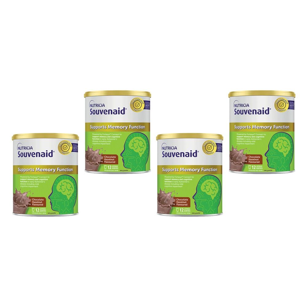 Souvenaid Chocolate Hazelnut 360g Pack of 4