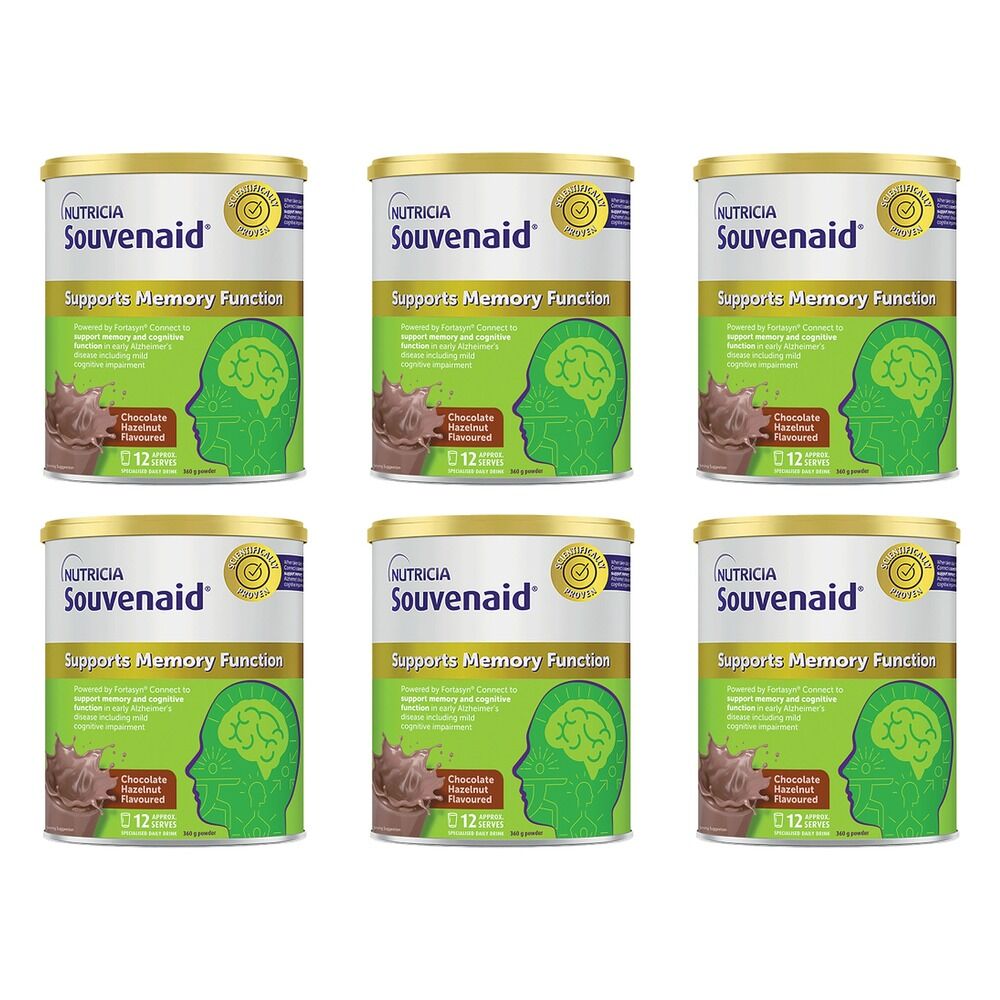 Souvenaid Chocolate Hazelnut 360g Pack of 6