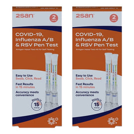 2San Covid-19/Influenza/RSV Pen Test 2 Pack Bundle of 2