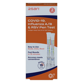 2San Covid-19/Influenza/RSV Pen Test 2 Pack