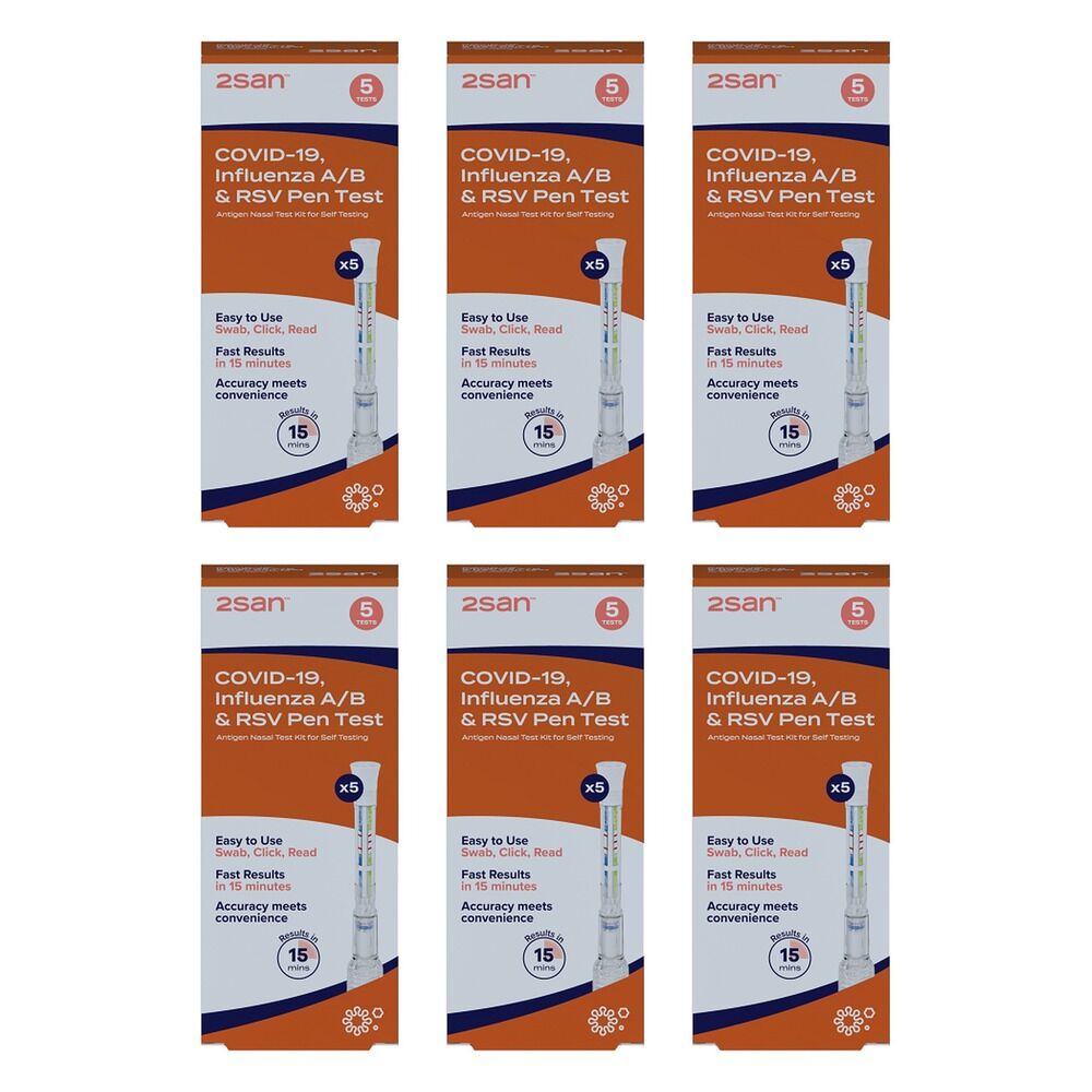 2San Covid-19/Influenza/RSV Pen Test 5 Pack Bundle of 6