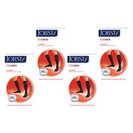 Jobst Men Knee High Medium Black 15-20mmHg Pack of 4
