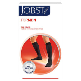 Jobst Men Knee High Medium Black 15-20mmHg