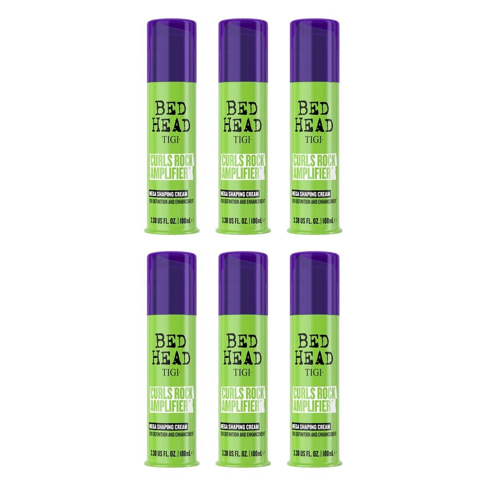Tigi Bed Head Curls Rock Amplifier Mega Shaping Cream 100mL Pack of 6