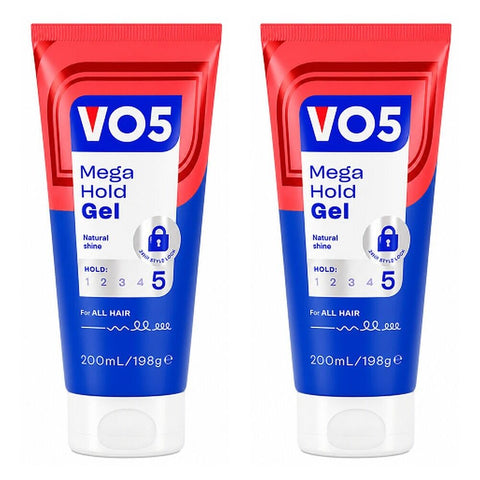 VO5 Mega Hold Gel Tube 200mL Pack of 2