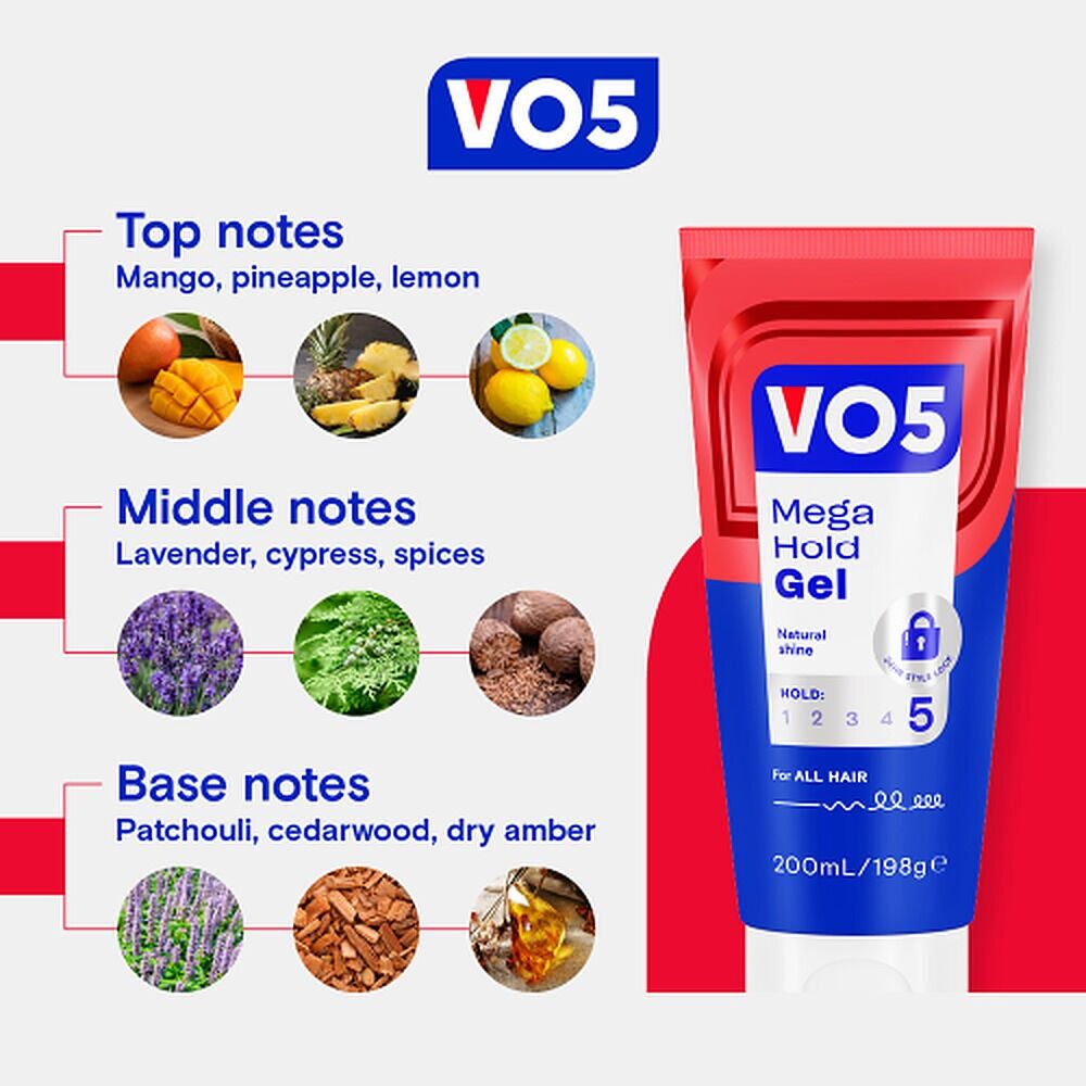 VO5 Mega Hold Gel Tube 200mL