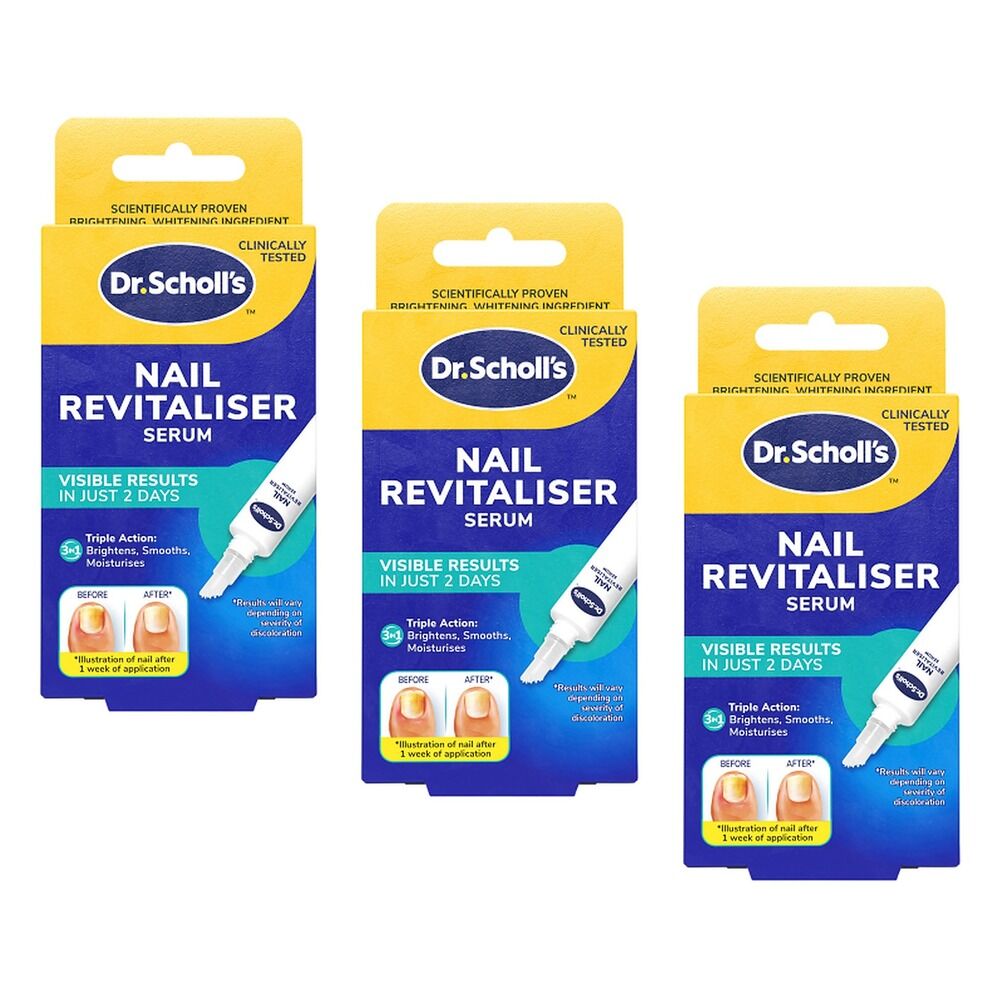Scholl Nail Revitaliser Serum Pack of 3