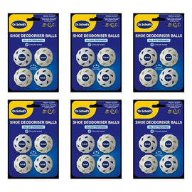 Scholl Shoe Deodoriser Balls 4 Pack Bundle of 6