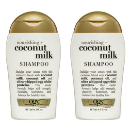 OGX Nourishing+ Coconut Milk Shampoo for Dry Hair 88.7mL Pack of 2