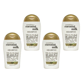 OGX Nourishing+ Coconut Milk Shampoo for Dry Hair 88.7mL Pack of 4