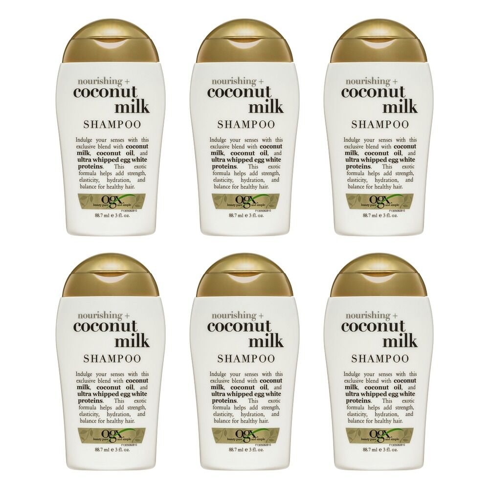 OGX Nourishing+ Coconut Milk Shampoo for Dry Hair 88.7mL Pack of 6