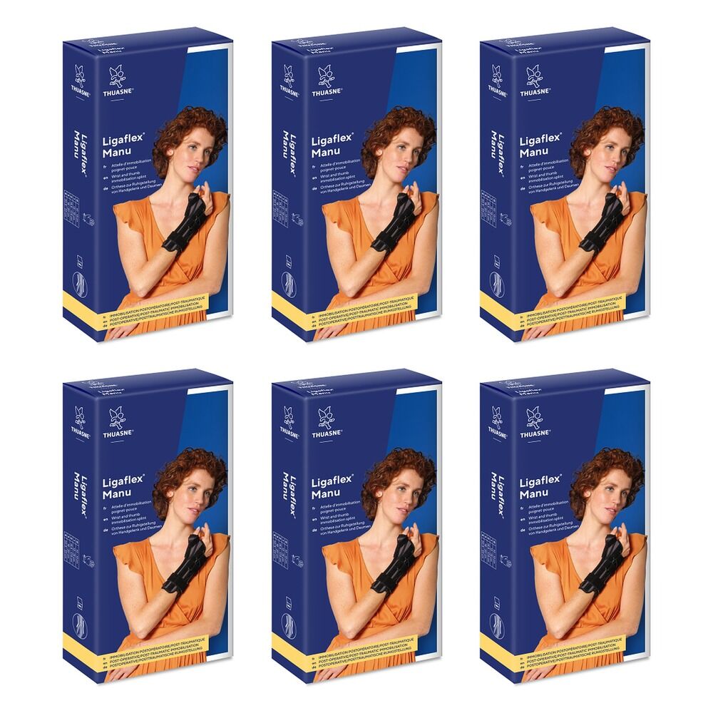 Thuasne Ligaflex Manu Right Wrist Support Brace Size 2 Pack of 6