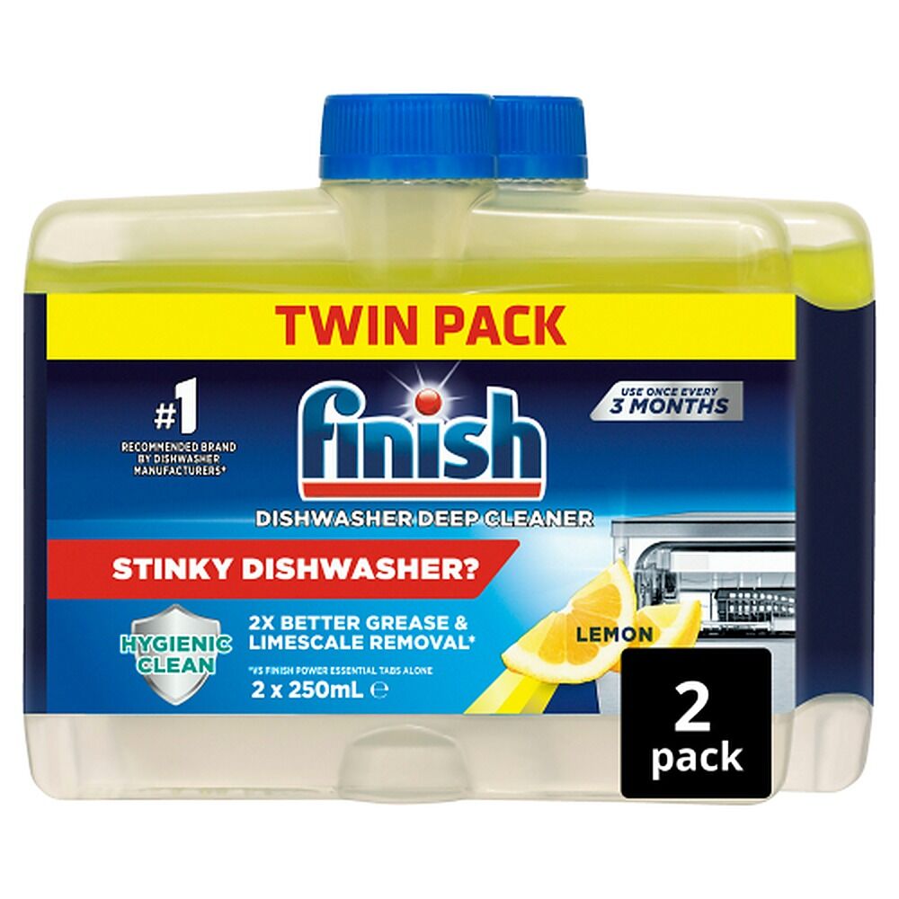Finish Dishwasher Deep Cleaner Twin Pack Lemon 2 Pack x 250mL