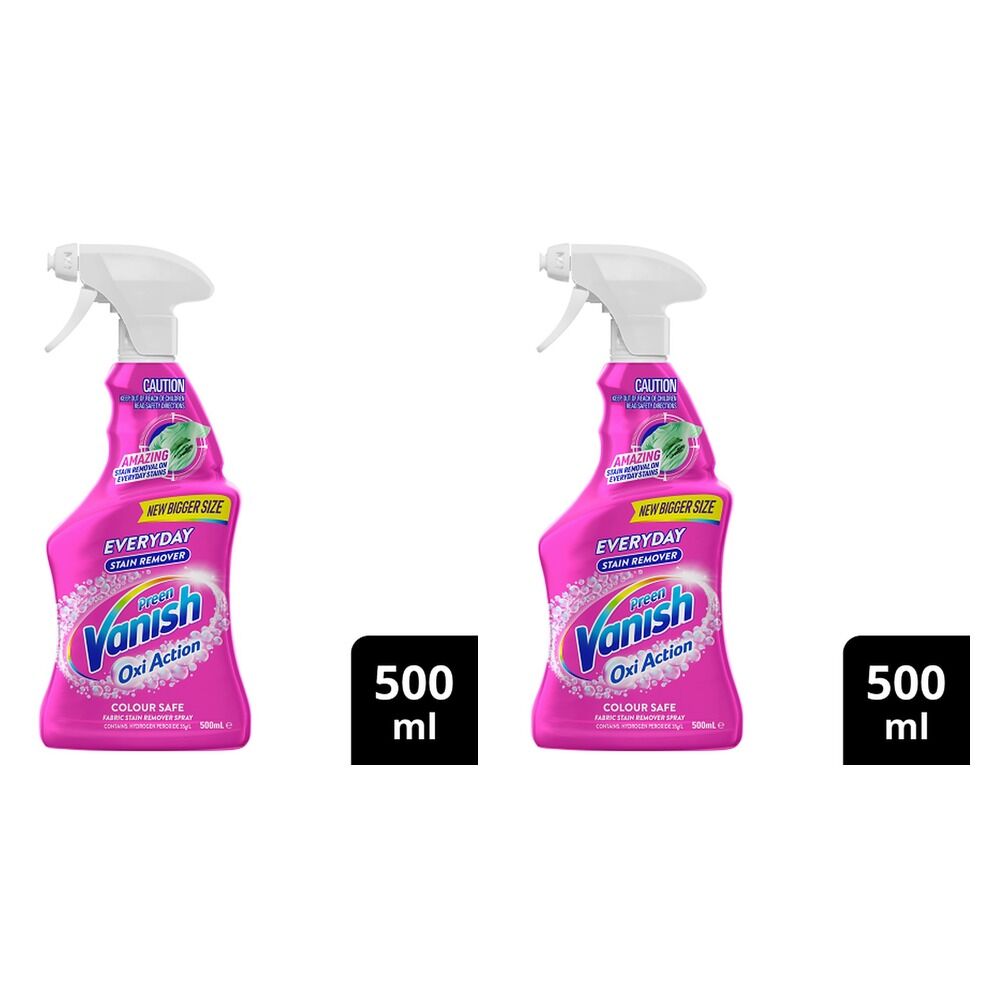 NapiSan Vanish Preen Oxi Action Stain Remover Spray 500mL Pack of 2