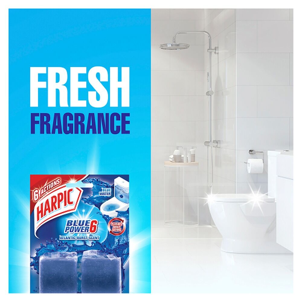 Harpic Blue Power In Cistern Block Cleaner 2 Pack