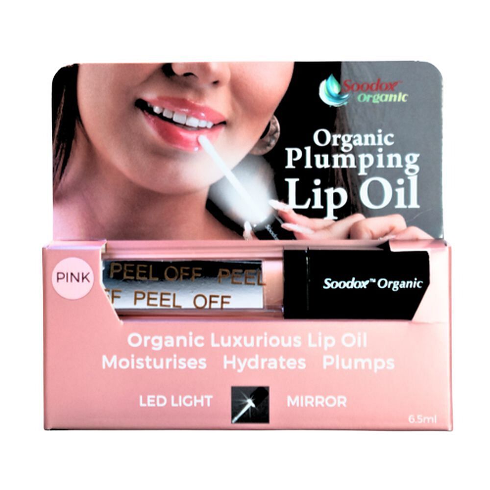 SOODOX Plumping Lip Oil Pink 6.5mL