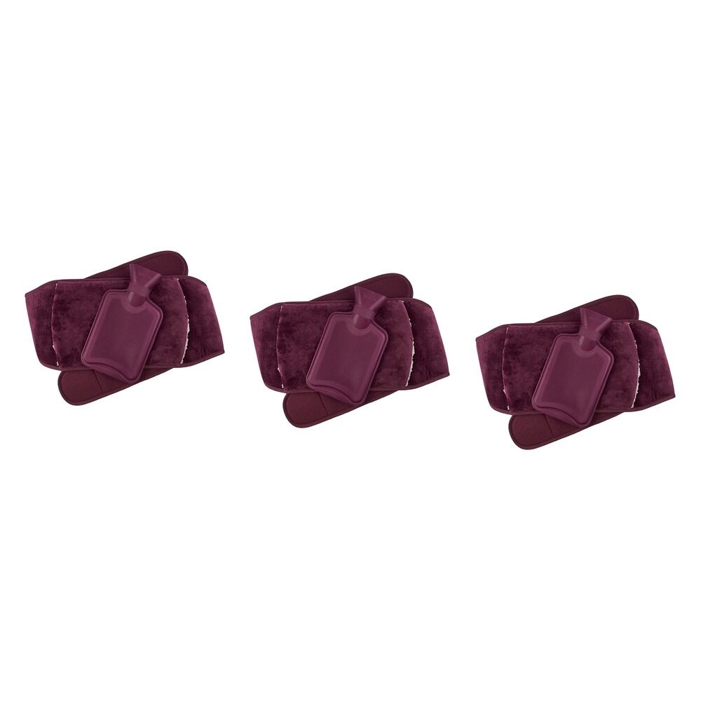 Body Warmers Luxe Body Wrap Hot Water Bottle & Cover Maroon or Pack of 3