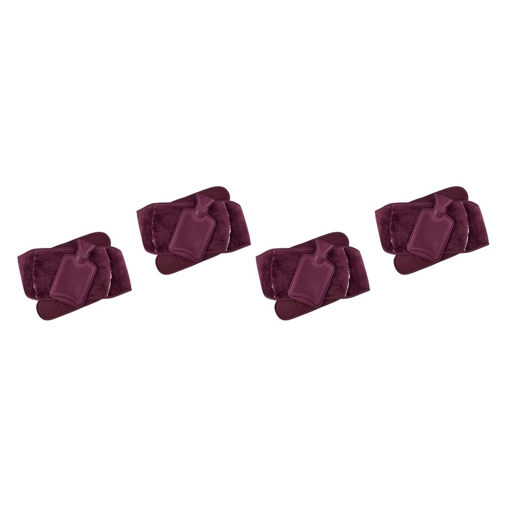 Body Warmers Luxe Body Wrap Hot Water Bottle & Cover Maroon or Pack of 4