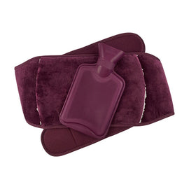Body Warmers Luxe Body Wrap Hot Water Bottle & Cover Maroon or Charcoal