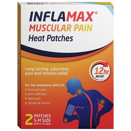 Inflamax Muscular Pain Heat Patches S-M 2 Pack