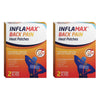 Inflamax Back Pain Heat Patches XL 2 Pack Bundle of 2