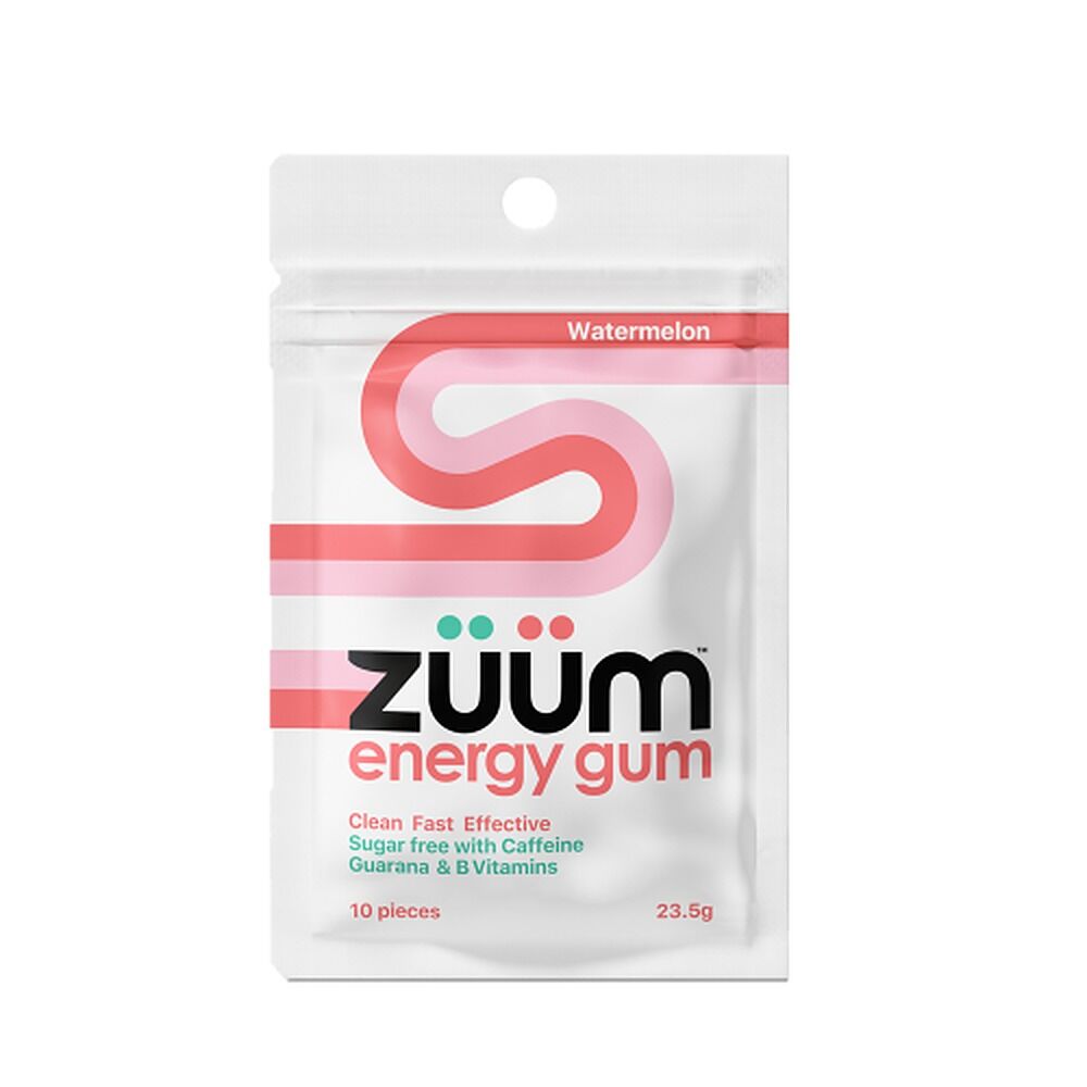Zuum Energy Gum Watermelon 10 Pieces x 16