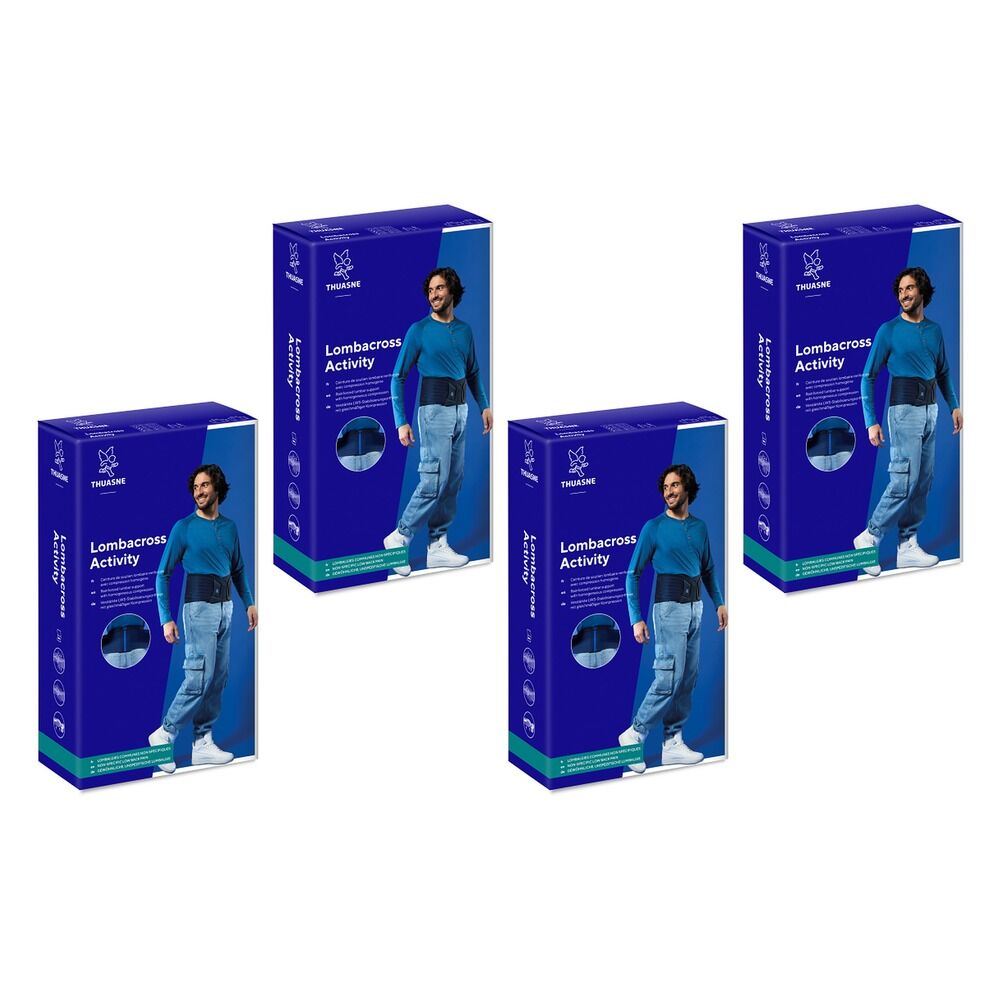 Thuasne Lombacross Activity Back Support Belt Size 3 Pack of 4
