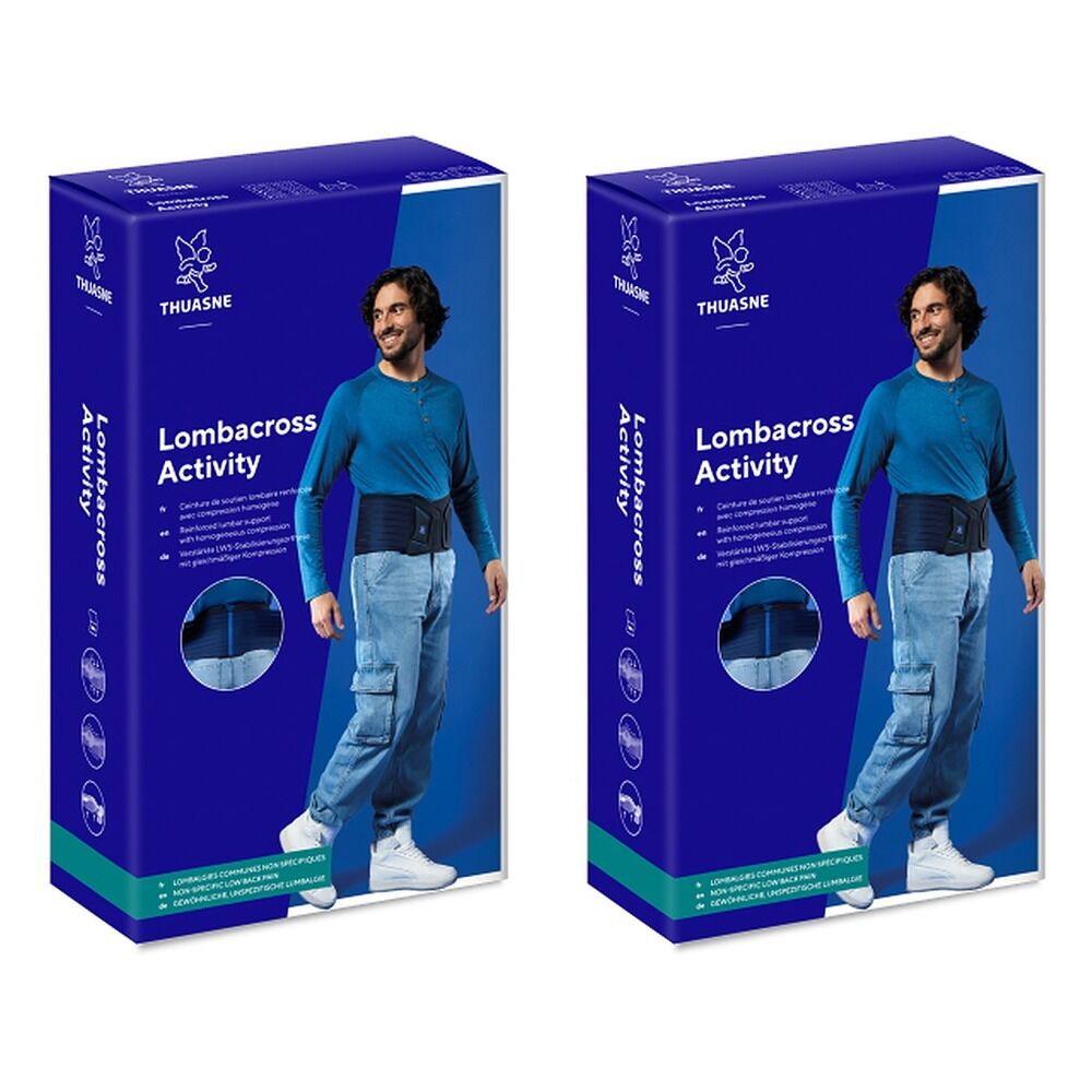 Thuasne Lombacross Activity Back Support Belt Size 4 Pack of 2