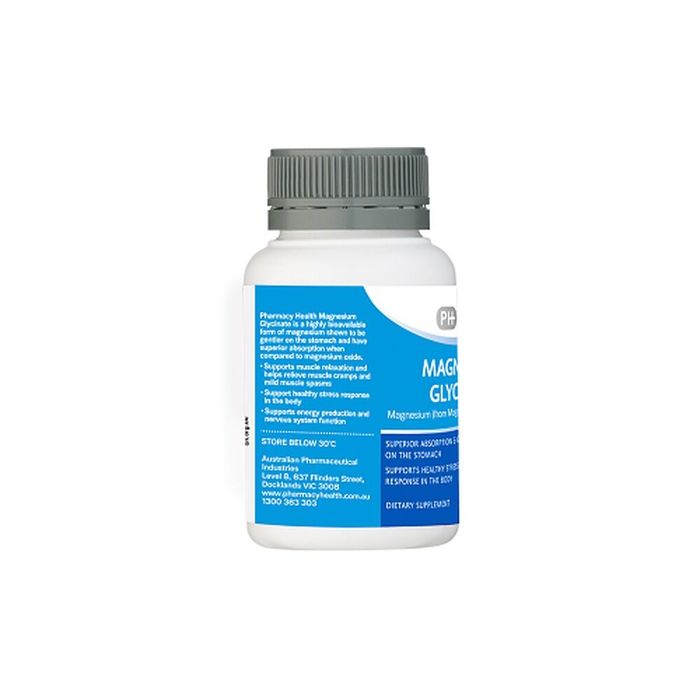 Pharmacy Health Magnesium Glycinate 60 Tablets