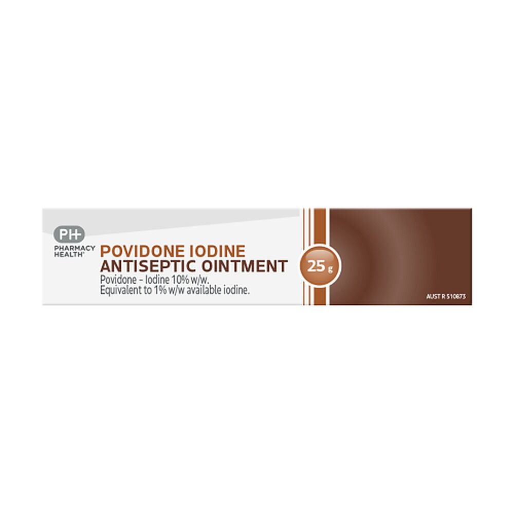 Pharmacy Health Antiseptic Ointment Povidone-Iodine 25 Grams