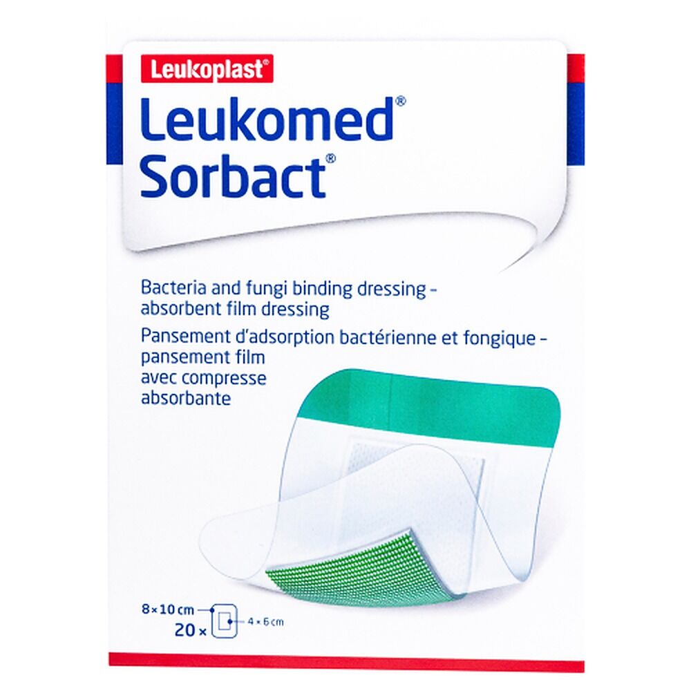 Leukomed Sorbact Sterile 8cm x 10cm 20 Pack