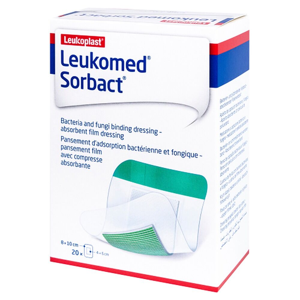Leukomed Sorbact Sterile 8cm x 10cm 20 Pack