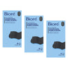 Biore Charcoal Deep Cleansing Pore Strips 6 Pack Bundle of 3