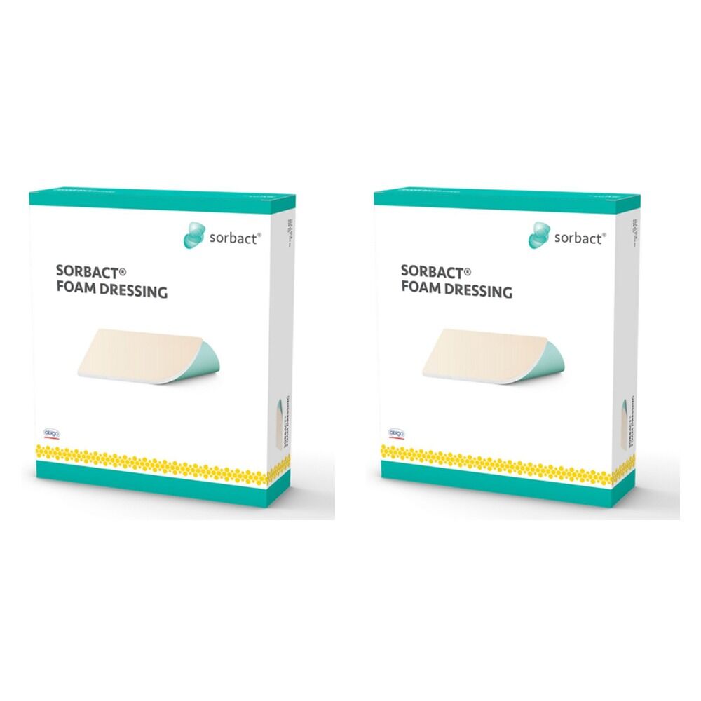 Cutimed Sorbact Foam Dressing Sterile 10cm x 10cm 10 Pack Bundle of 2