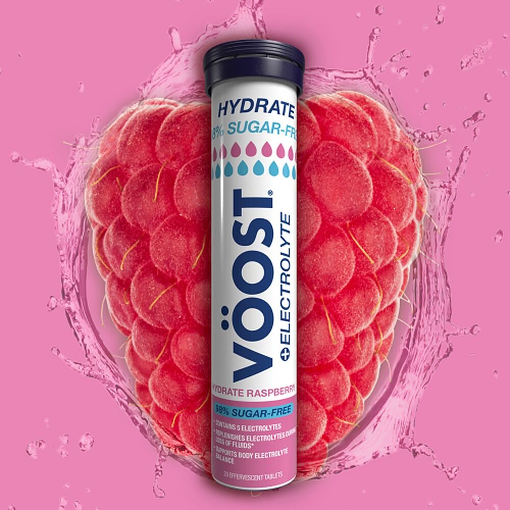 Voost Hydrate 98% Sugar Free Raspberry Effervescent Tablets 20 Pack