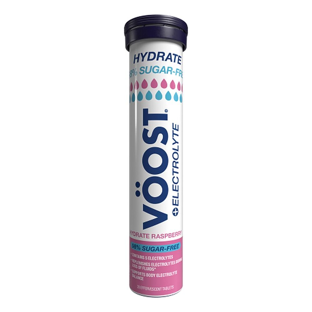 Voost Hydrate 98% Sugar Free Raspberry Effervescent Tablets 20 Pack