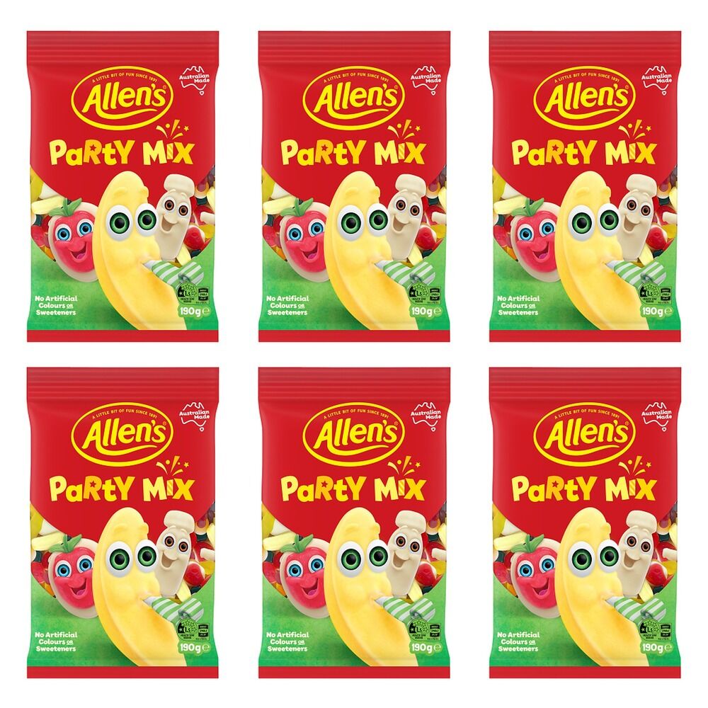Allen's Party Mix 190g x 12 Bundle of 6