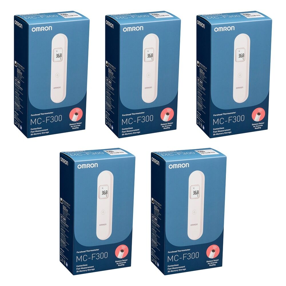 Omron Forehead Thermometer MC-F300 Pack of 5