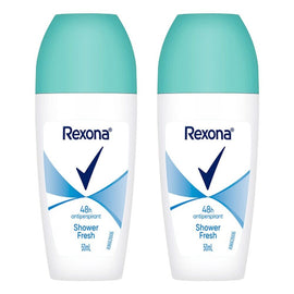 Rexona Antiperspirant Roll On Deodorant Shower Fresh 50mL Pack of 2