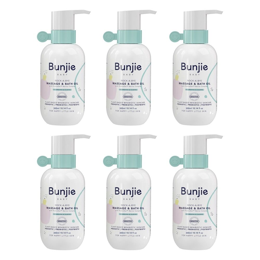 Bunjie Massage & Bath Oil 300mL Pack of 6