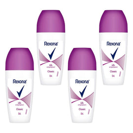 Rexona Antiperspirant Roll On Deodorant Classic 50mL Pack of 4