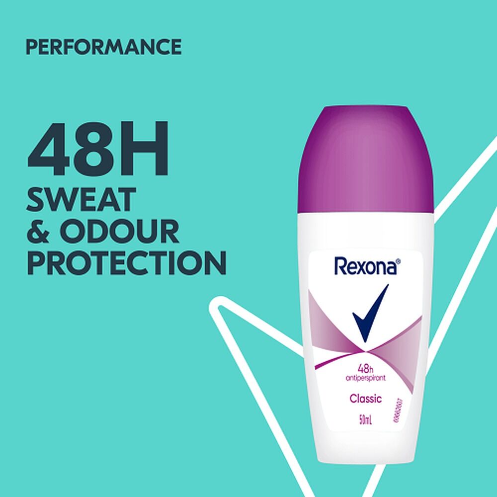 Rexona Antiperspirant Roll On Deodorant Classic 50mL