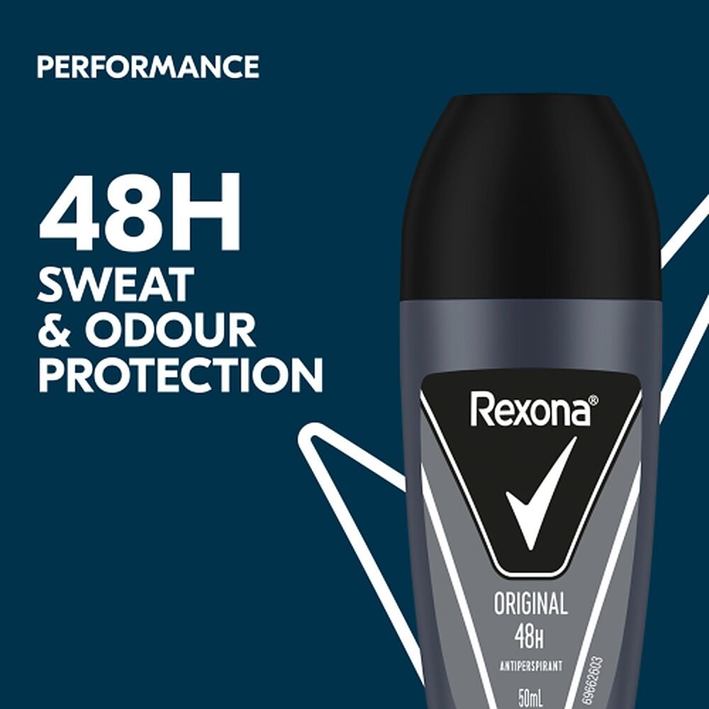 Rexona Men Antiperspirant Roll On Deodorant Original, 50mL