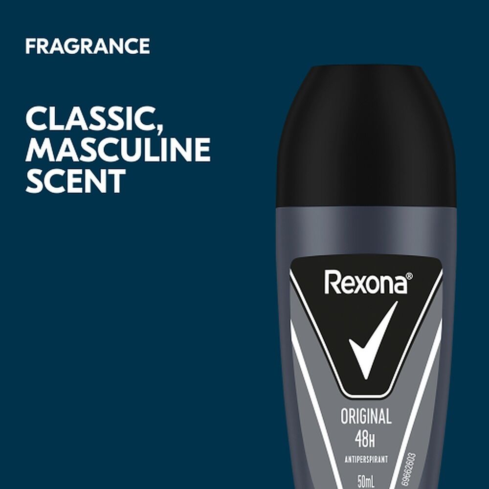 Rexona Men Antiperspirant Roll On Deodorant Original, 50mL