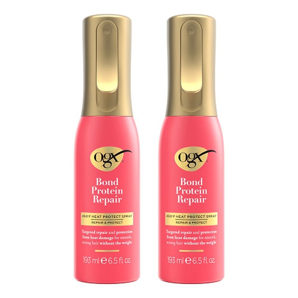 OGX Bond Protein Repair Heat Protect Leave-In Mist 193mL Pack of 2