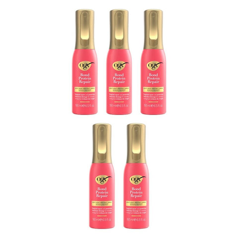 OGX Bond Protein Repair Heat Protect Leave-In Mist 193mL Pack of 5