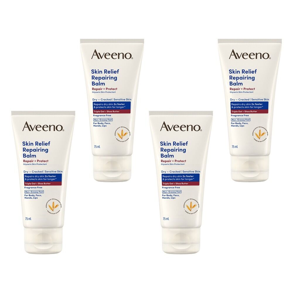 Aveeno Skin Relief Repairing Balm 75mL Pack of 4